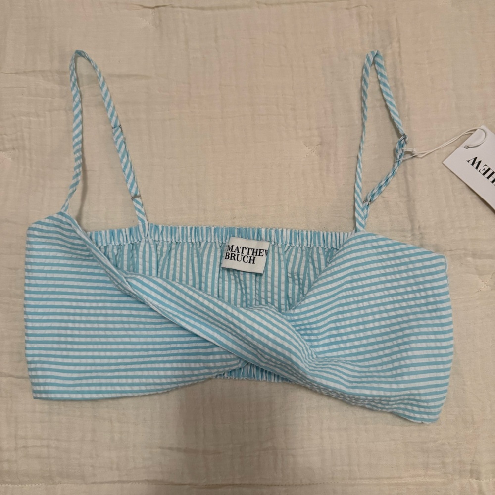 NWT seersucker Matthew Bruch crop